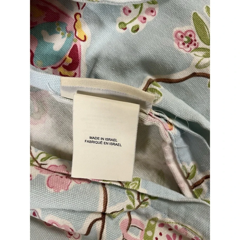 Pottery Barn Kids Leela Standard Sham Sky Blue Floral Butterfly Cotton ONE Flaws